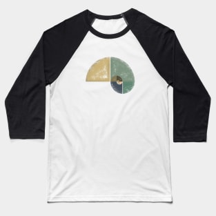 Spiral-abstract-grunge Baseball T-Shirt